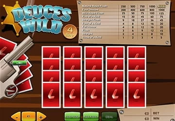 Enjoy a game of Deuces Wild online