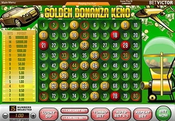 Golden Bonanza Keno - a twist on the classic