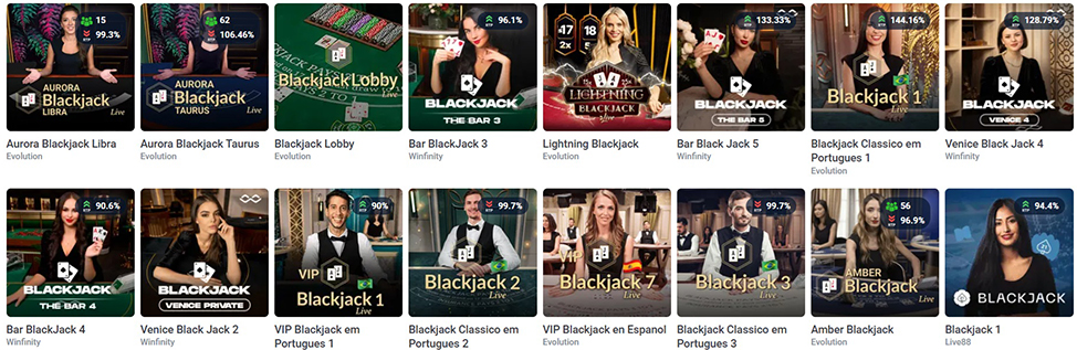 20Bet and Live Blackjack Tables