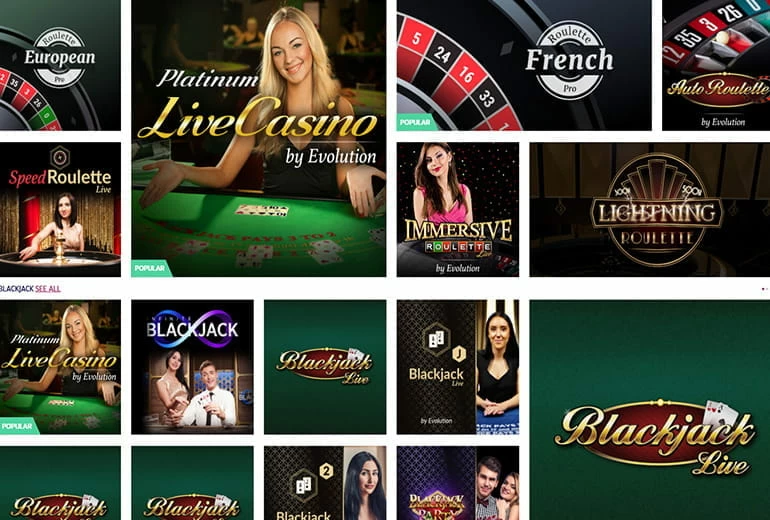 The Online Platform of PlayOJO Live Casino