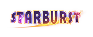 The logo for the online slot Starburst.