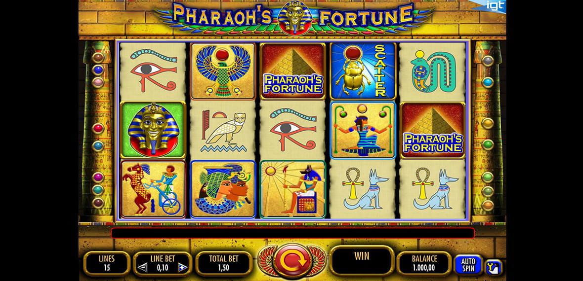 pharaoh fortune slot machine free play